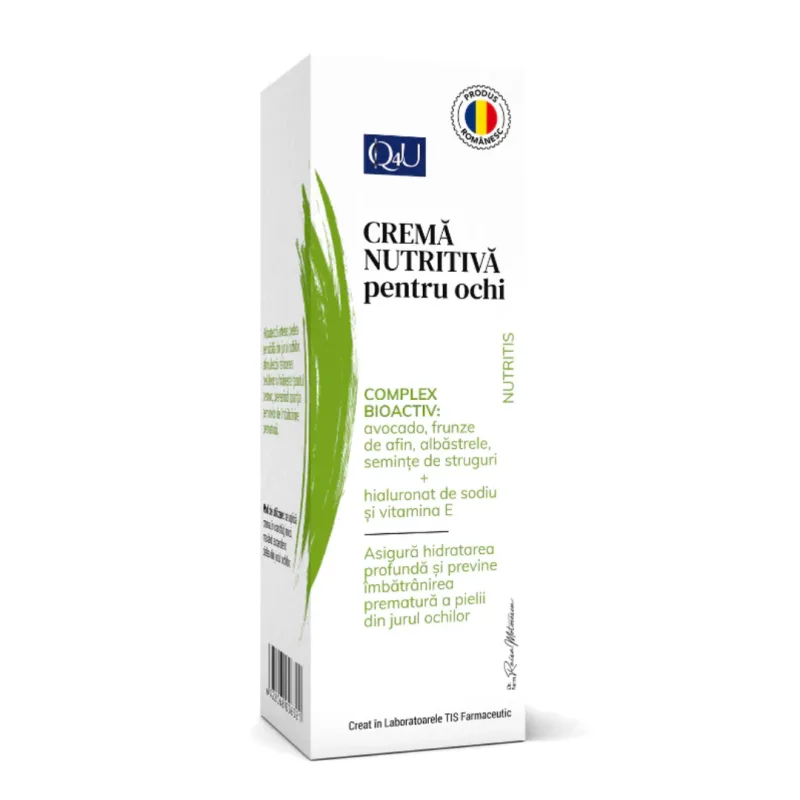 Crema nutritiva pentru ochi Nutritis Q4U, 20 ml, Tis Farmaceutic — preț și oferte