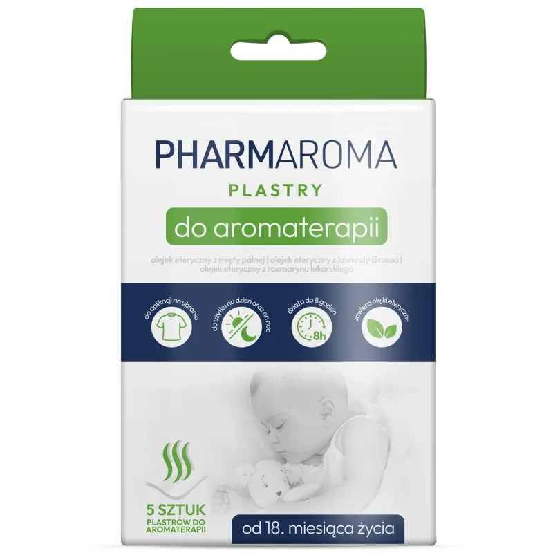 Pharmaroma, plasturi pentru aromaterapie, de la 18 luni, 5 bucăți — preț și oferte