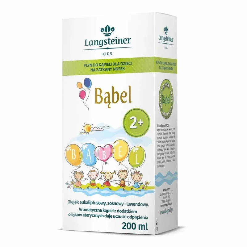 Langsteiner Kids Bubble, loțiune de baie pentru copii pentru nas înfundat, de la 2 ani, 200 ml — preț și oferte