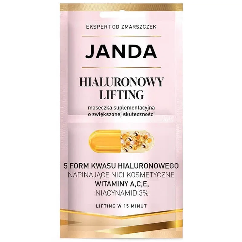 Janda Pharma Hyaluronic Lifting, mască suplimentară cu eficacitate sporită, 2 x 4 ml — preț și oferte
