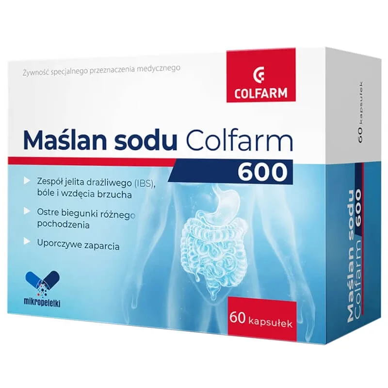 Colfarm Butirat de sodiu 600 mg, 60 capsule — preț și oferte