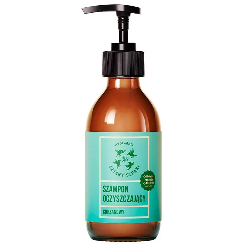 Cztery Szpaki, șampon lichid de curățare, hrean, 300 ml — preț și oferte