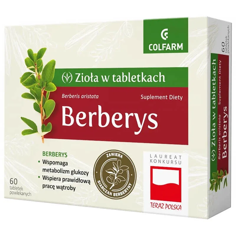 Ierburi în comprimate Berberis, 60 comprimate filmate — preț și oferte