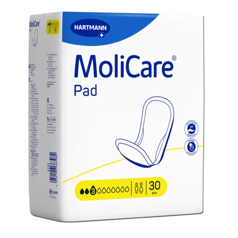 Tampoane pentru incontinenta usoara MoliCare Pad, 30 bucati, Hartmann — preț și oferte