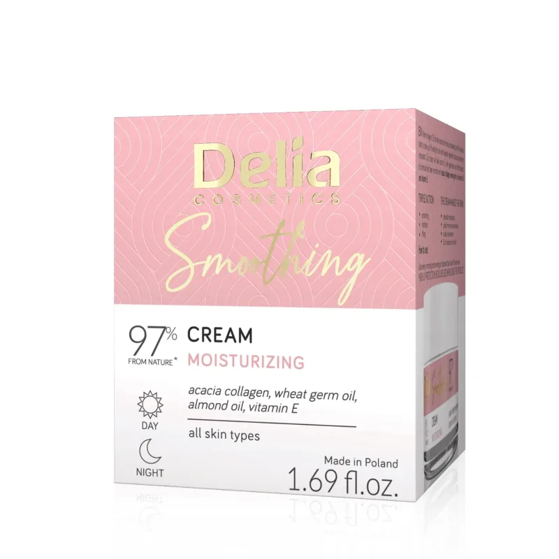 Crema de fata hidratanta Smoothing, 50 ml, Delia — preț și oferte