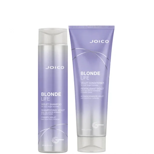 Pachet Sampon si Balsam Blonde Life Violet, 300 ml + 250 ml, Joico — preț și oferte