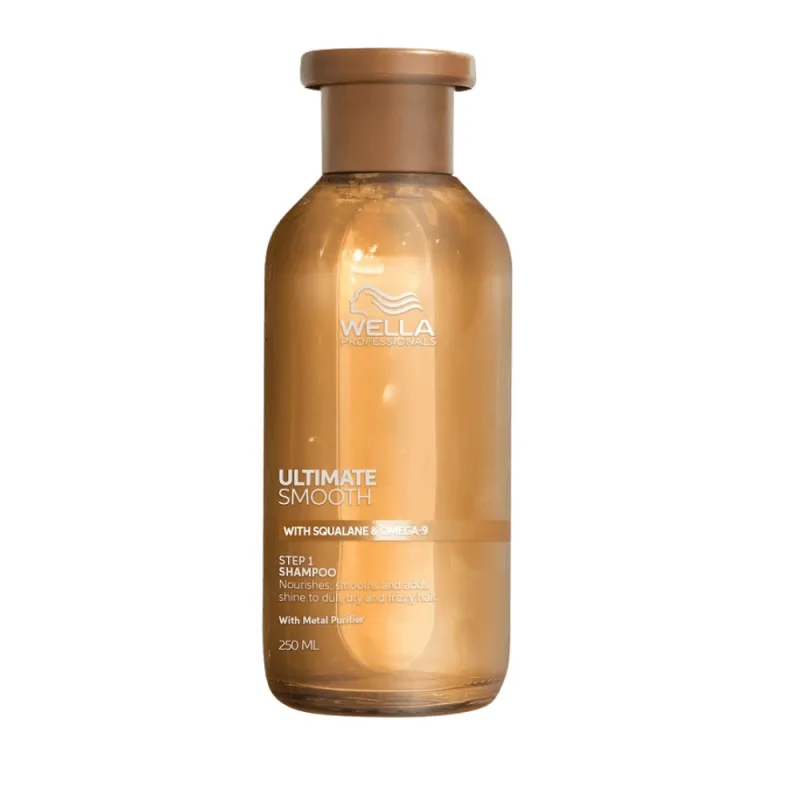 Sampon hidratant pentru par uscat cu Squalane si Omega 9 Ultimate Smooth, 250 ml, Wella Professionals — preț și oferte