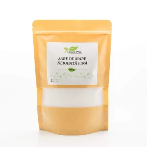Sare de mare neiodata fina, 1000 g, Natura Plus