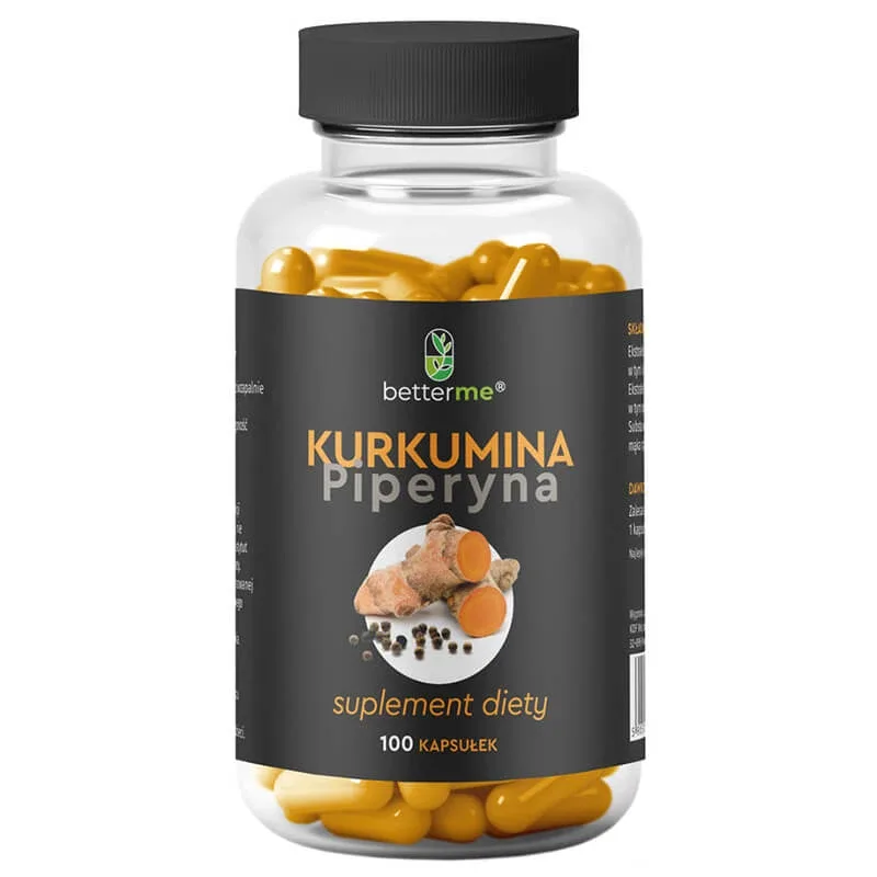 BetterMe Curcumin Piperine, 100 capsule — preț și oferte