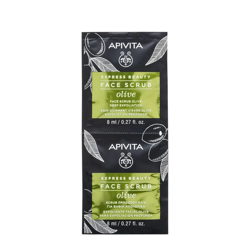 APIVITA Exfoliant express cu masline, 2*8ml — preț și oferte