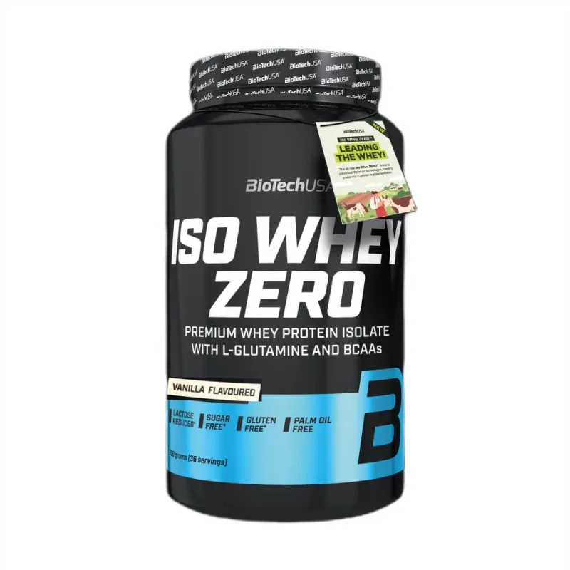 Pudra proteica cu aroma de vanilie Iso Whey Zero, 908 g, BiotechUSA — preț și oferte