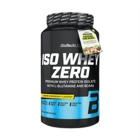 Pudra proteica Lemon Cheesecake Iso Whey Zero, 908 g, BiotechUSA — preț și oferte