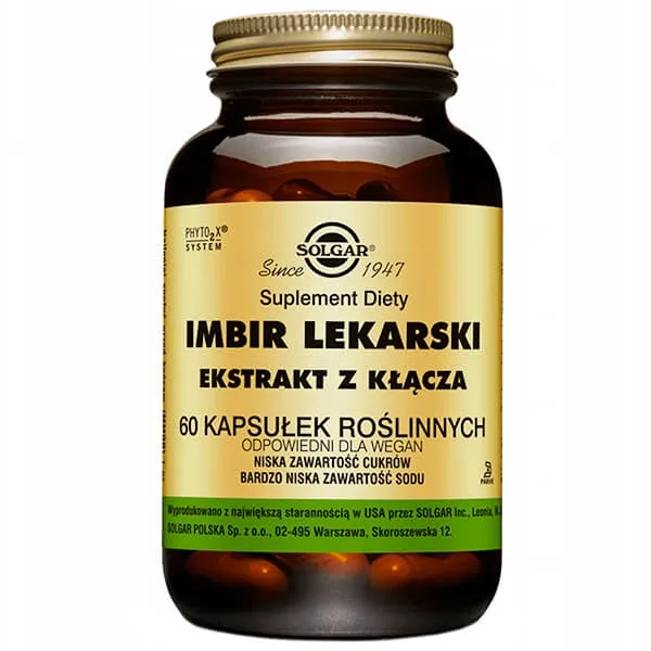 Solgar Ghimbir, 60 capsule — preț și oferte
