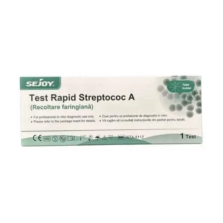 Test rapid Streptococ A, 1 bucata, Sejoy — preț și oferte