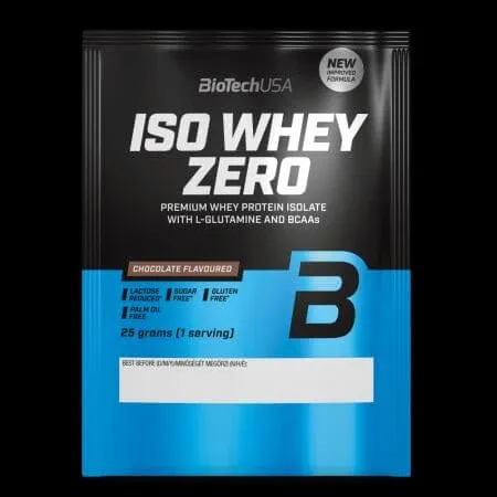 Pudra proteica cu aroma de ciocolata Iso Whey Zero, 25 g, BiotechUSA — preț și oferte