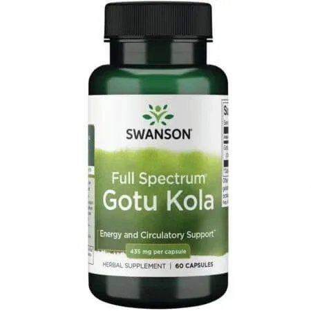 Gotu Kola Full Spectrum, 435 mg, 60 capsule, Swanson — preț și oferte