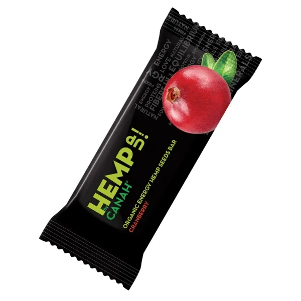 Baton cânepă cu merișoare Hemp Up, 48 g, Canah — preț și oferte