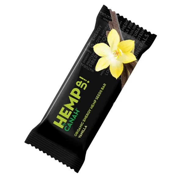 Baton cânepă cu vanilie și susan Hemp Up, 48 g, Canah — preț și oferte