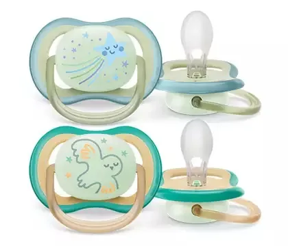 AVENT Suzeta Ultra Air 0-6M verde/bleu, 2 bucati SCF376/18 PHILIPS AVENT — preț și oferte