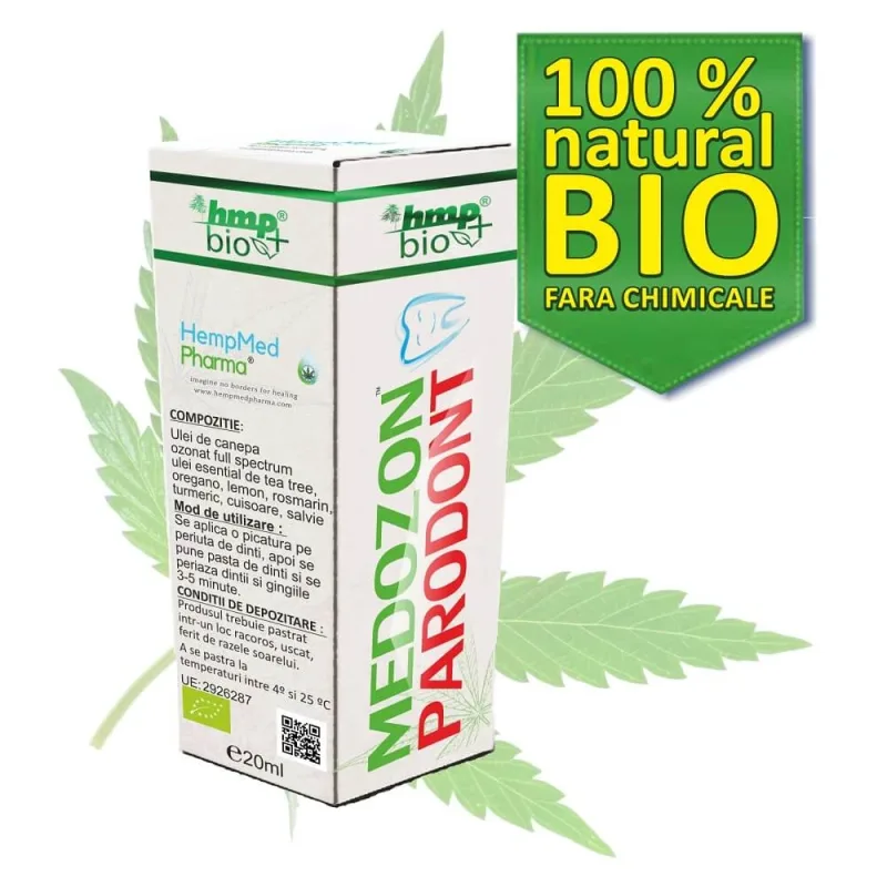 Medozon Parodont ulei de canepa ozonat, 10 ml, HempMed Pharma — preț și oferte