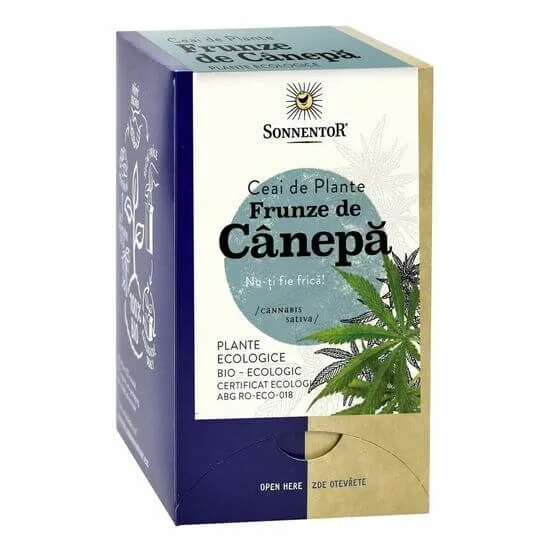 Ceai din frunze de canepa Eco, 18 plicuri, Sonnentor — preț și oferte