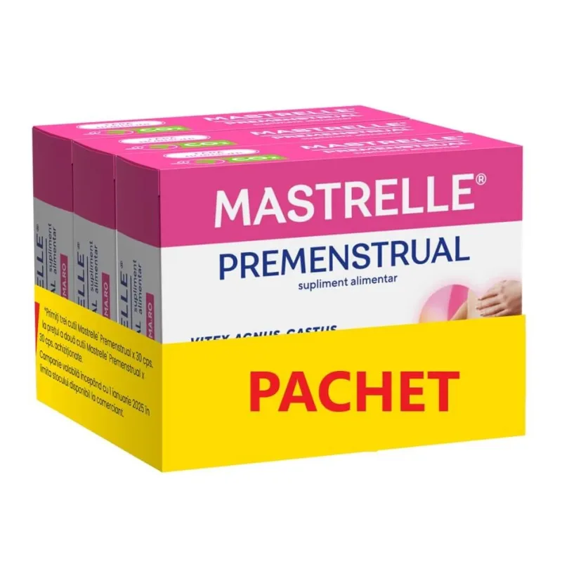 Pachet Mastrelle Premenstrual, 3 x 30 comprimate filmate, Fiterman — preț și oferte