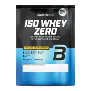 Pudra proteica cu ananas si mango Iso Whey Zero, 25 g, BiotechUSA