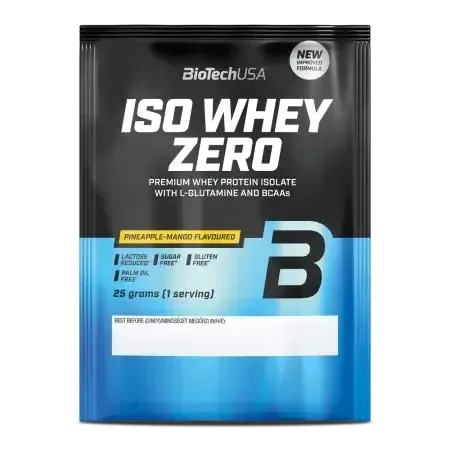 Pudra proteica cu ananas si mango Iso Whey Zero, 25 g, BiotechUSA — preț și oferte