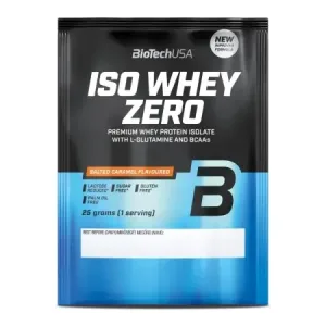 Pudra proteica cu caramel sarat Iso Whey Zero, 25 g, BiotechUSA