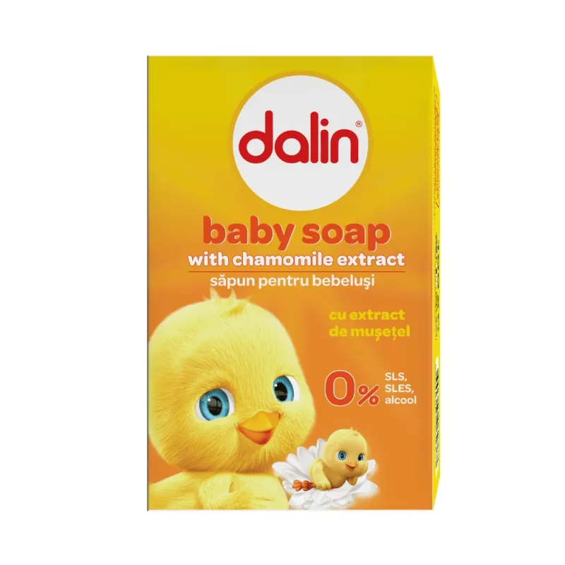 Sapun solid pentru bebelusi cu extract de musetel, 100 g, Dalin — preț și oferte