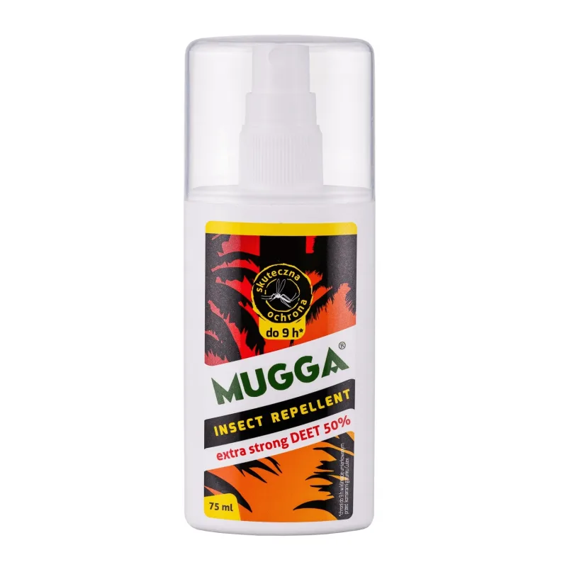Mugga Insect Repellent, spray tropical pentru țânțari, DEET 50%, 75 ml — preț și oferte