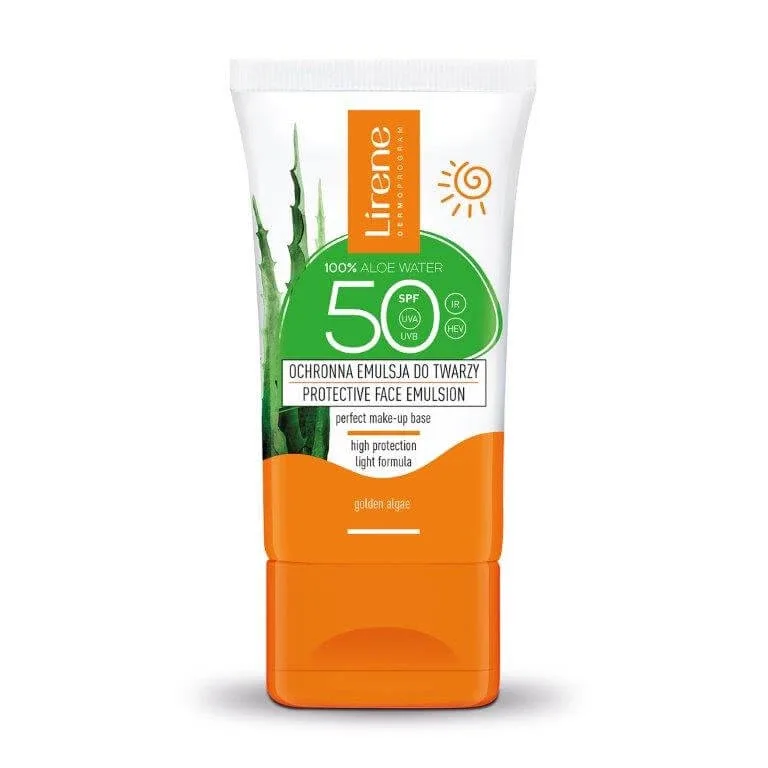 Lirene Sun, Emulsie protectoare pentru față, SPF 50, 50 ml — preț și oferte