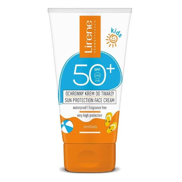 Lirene Sun Kids, Cremă de protecție a feței pentru copii, SPF 50+, 50 ml — preț și oferte