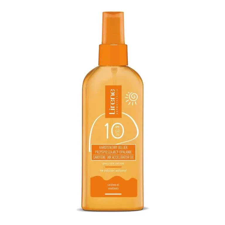 Lirene Sun, ulei de accelerare a bronzului cu caroten, SPF 10, 150 ml — preț și oferte