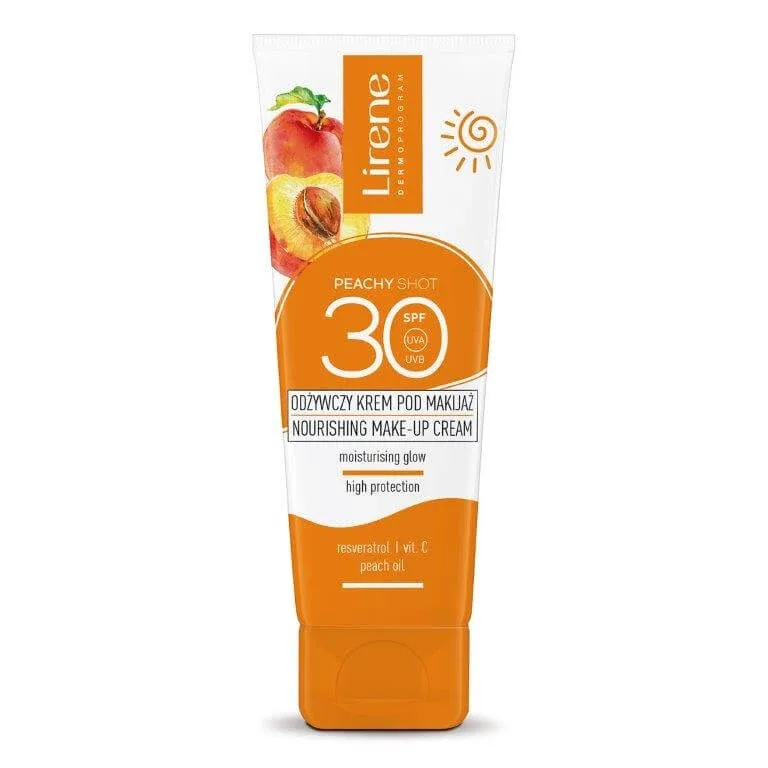 Lirene Peachy Shot, Cremă de machiaj nutritivă, SPF 30, 50 ml — preț și oferte