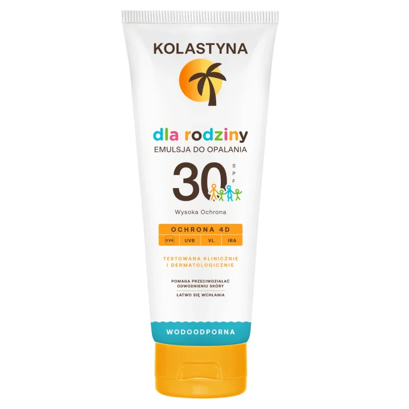 Kolastyna Family, emulsie de protecție solară, pentru copii și adulți, SPF 30, 250 ml — preț și oferte