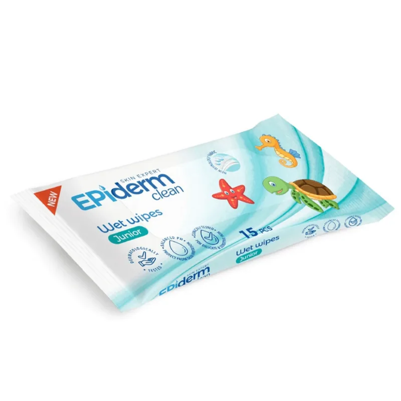 Servetele umede pentru copii, 15 bucati, Epiderm — preț și oferte
