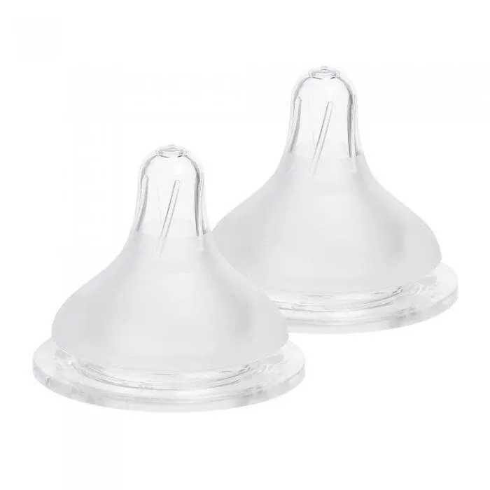 Set tetine premium din silicon, Marimea L, 5-7 luni, Spectra — preț și oferte