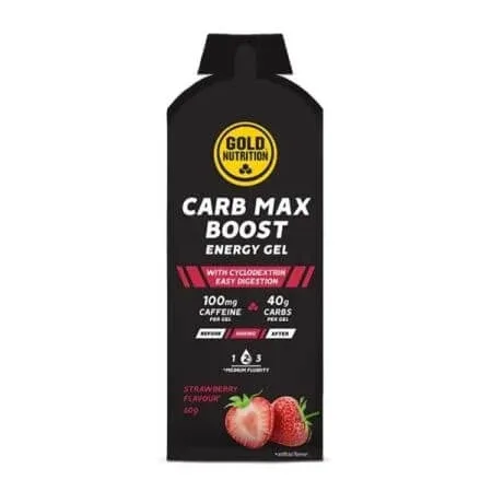 Gel energizant cu aroma de capsuni Carb Max, 60 g, Gold Nutrition — preț și oferte