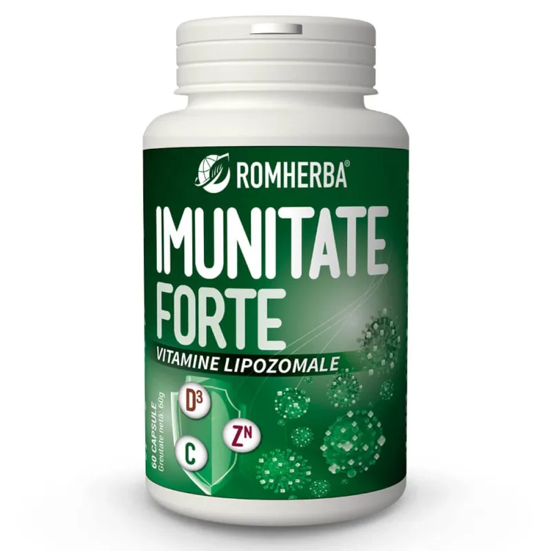 Vitamine lipozomale Imunitate Forte, 60 capsule, Romherba — preț și oferte