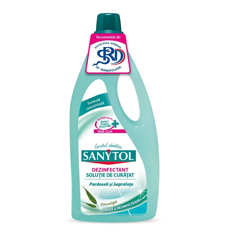 Dezinfectant pentru pardoseli si suprafete cu Eucalipt, 1 L, Sanytol — preț și oferte