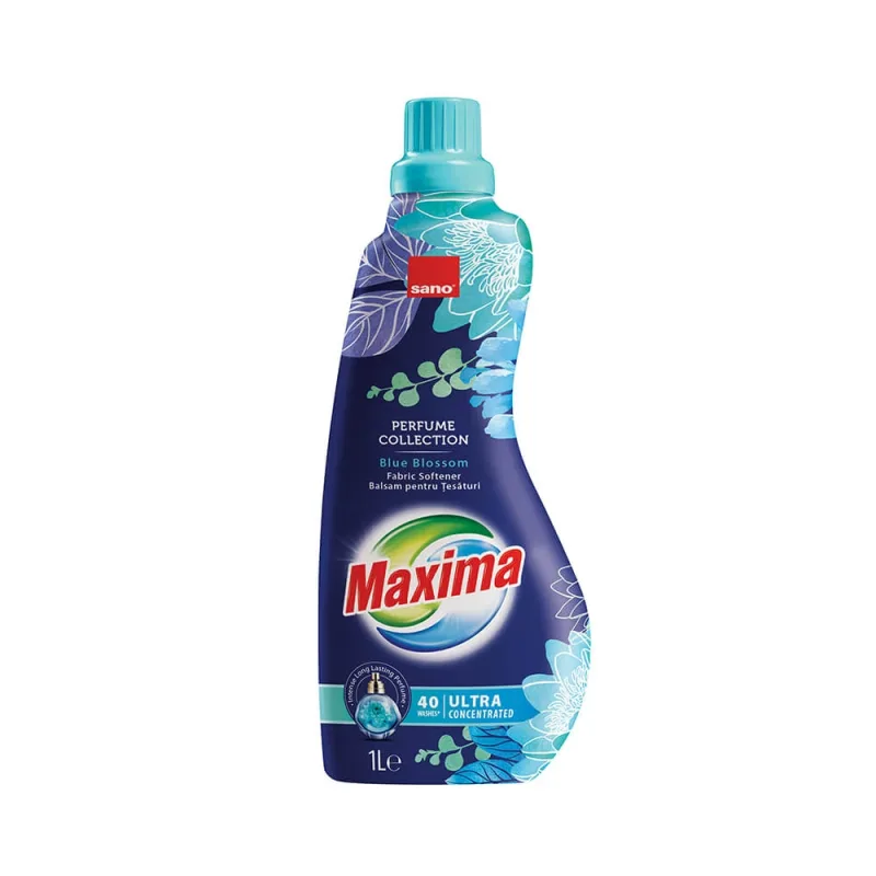 Balsam de rufe ultra concentrat Blue Blossom Maxima, 1 L, 40 de spălări, Sano — preț și oferte