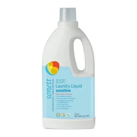 Detergent lichid pentru rufe albe si colorate Sensitive, 2 litri, Sonett — preț și oferte