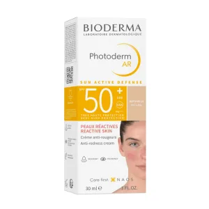 Cremă protecție solară anti-roşeatǎ Bioderma Photoderm AR, SPF 50+, 30 ml, Naos