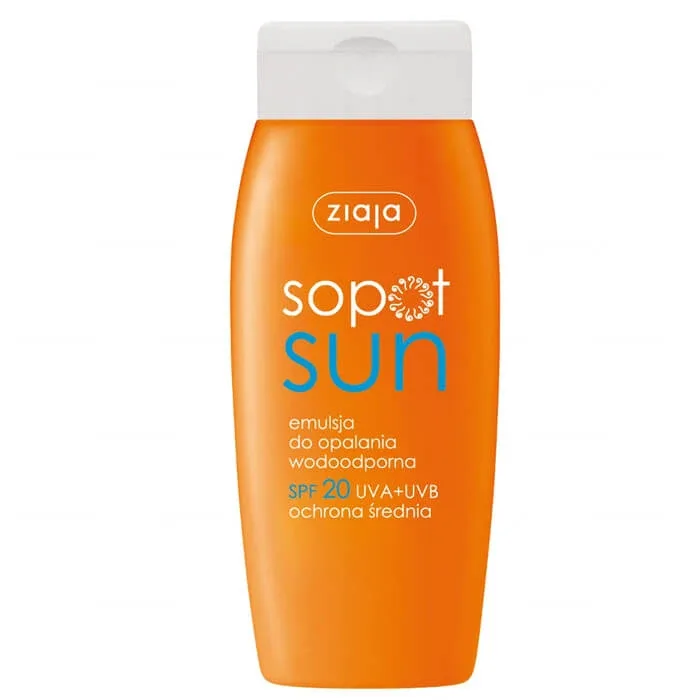 Ziaja Sopot Sun, Emulsie de protecție solară SPF20, 150 ml — preț și oferte