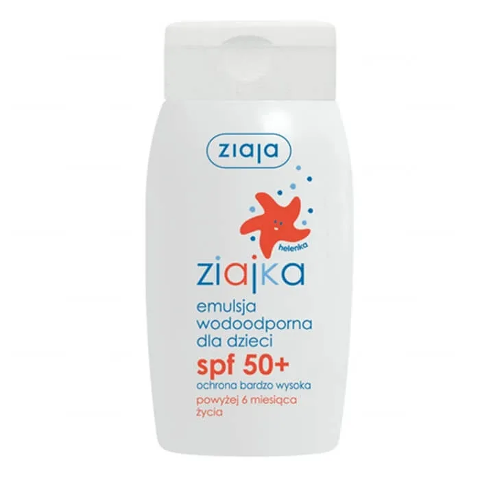 Ziajka, Emulsie solară rezistentă la apă pentru copii, peste 6 luni, SPF 50+, 125 ml ZIAJA — preț și oferte