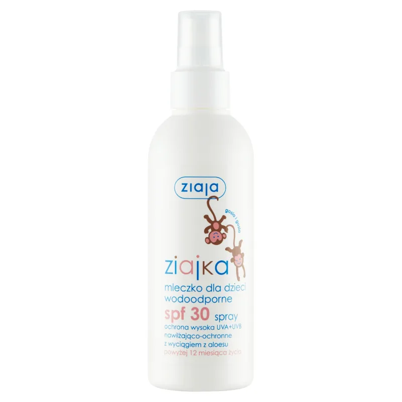 Ziajka, lapte pentru copii, rezistent la apă, spray, SPF 30, 170 ml ZIAJA — preț și oferte