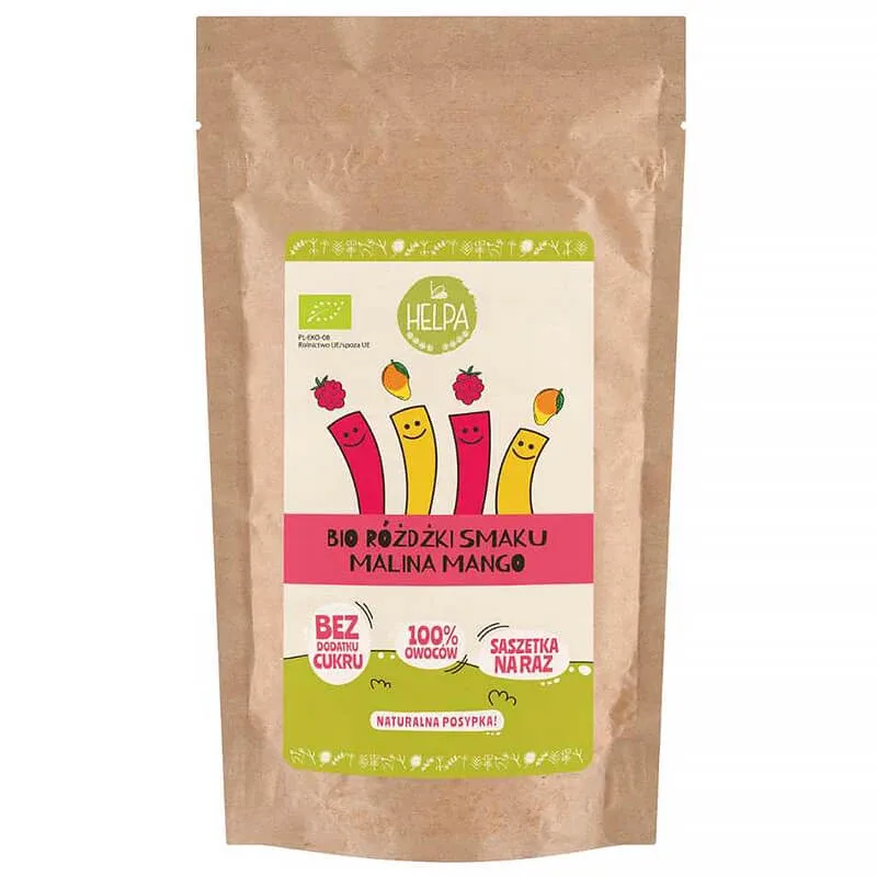 Helpa Bio Wands of Flavour, zmeură și mango, 20 g — preț și oferte