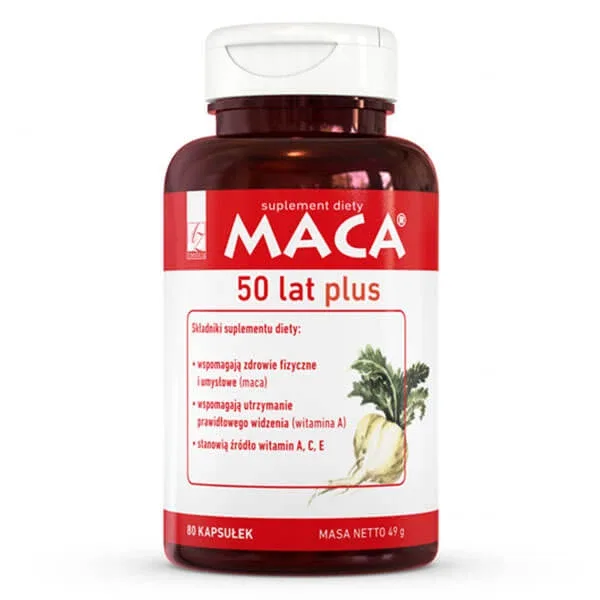 Maca 50 ani Plus, 80 capsule A-Z Medica — preț și oferte