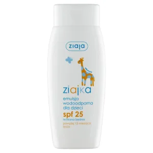 Ziajka, Emulsie de protecție solară rezistentă la apă pentru copii, peste 12 luni, SPF 25, 150 ml